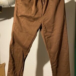 Women Large Brown 2 piece Jogger Set